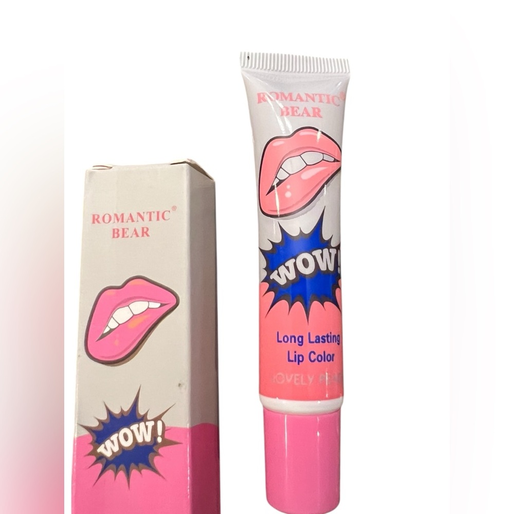 ROMANTIC BEAR LIP STAIN TATTOO MAGIC FLAWLESS LONG LASTING Lovely Peach NEW‎